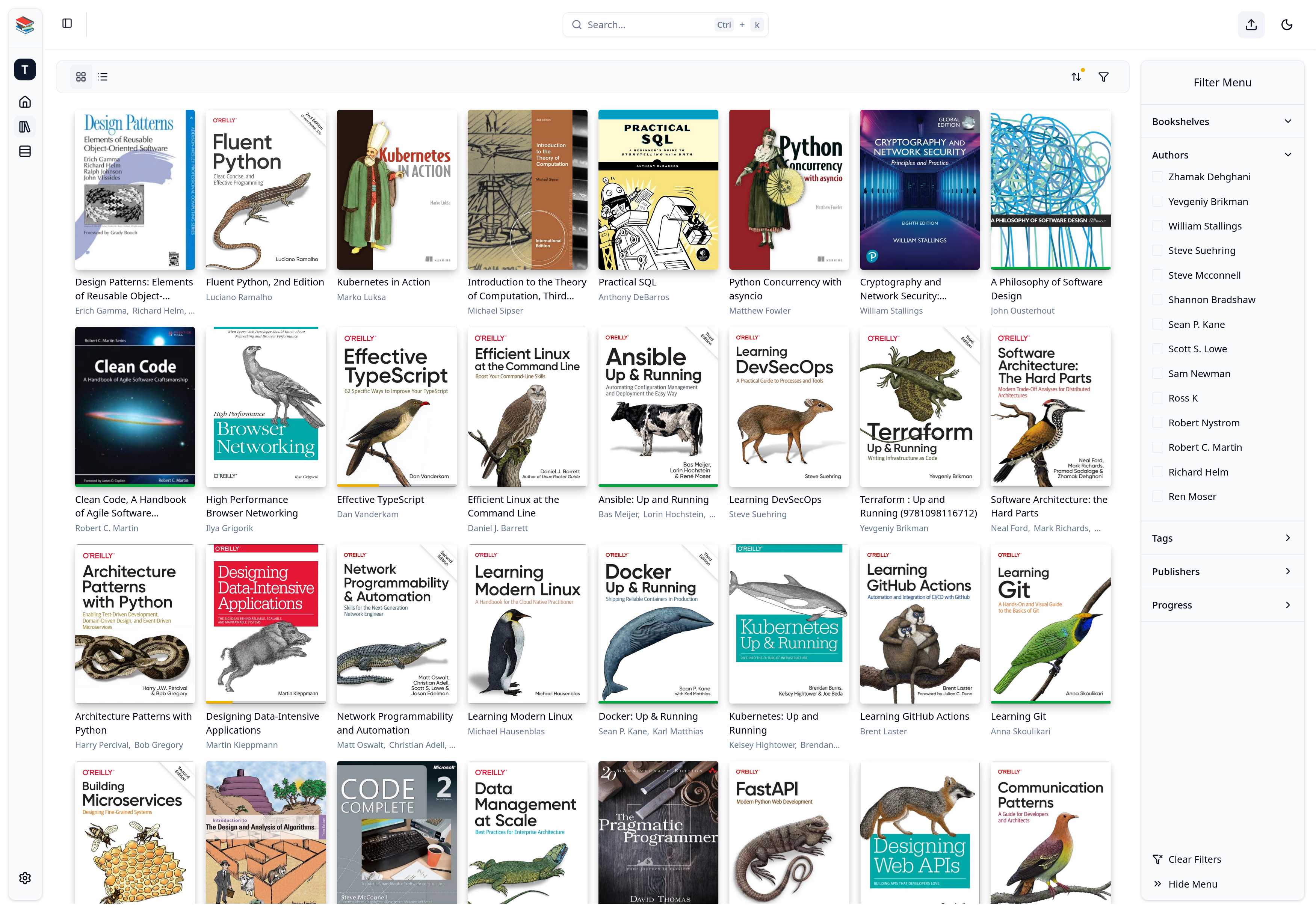 Library View Page